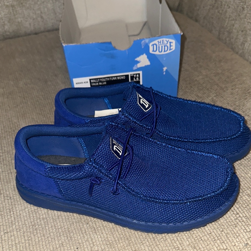Hey Dude youth blue Loafers